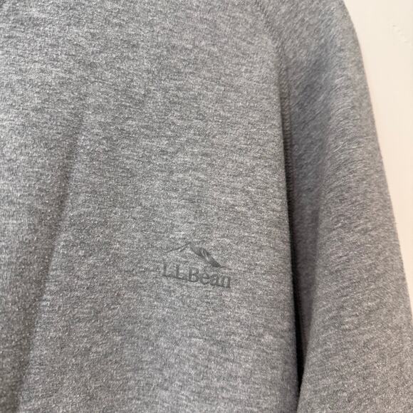 L.L. Bean Men's Crew Stretch Sweatshirt Pullover Lightweight Grey XXL Tall - Picture 2 of 7